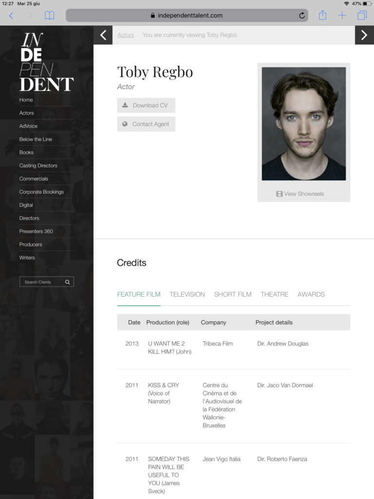 INDEPENDENT - Toby Regbo