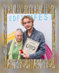 Toby Regbo: in "uwantme2killhim?".
TOBY REGBO e nonna NINA
"Edinburgh International Film Festival"
(2013)